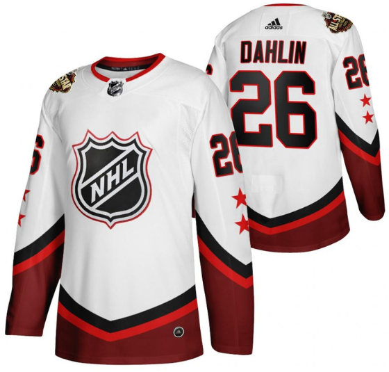Men's Buffalo Sabres #26 Rasmus Dahlin 2022 All-Star White Stitched Jersey Men's Buffalo Sabres #26 Rasmus Dahlin 2022 All-Star White Stitched Jersey